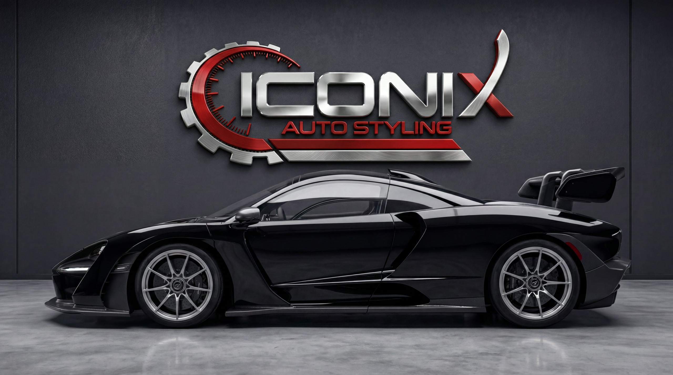 Vehicle before Iconix treatment