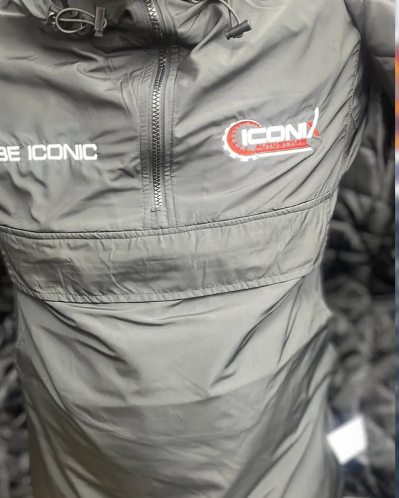 Black Iconix parker jacket with logo
